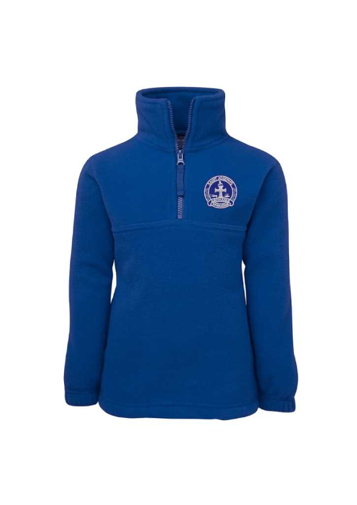 St Josephs Whakatane 1/2 Zip Fleece Royal