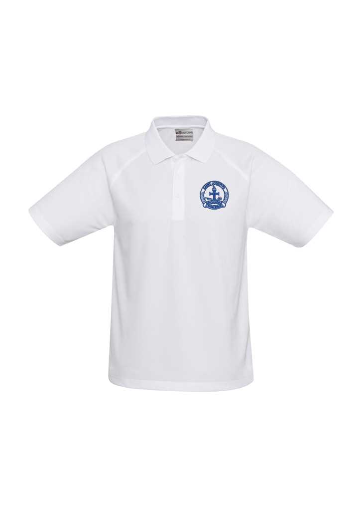 St Josephs Whakatane Polo Shirt White